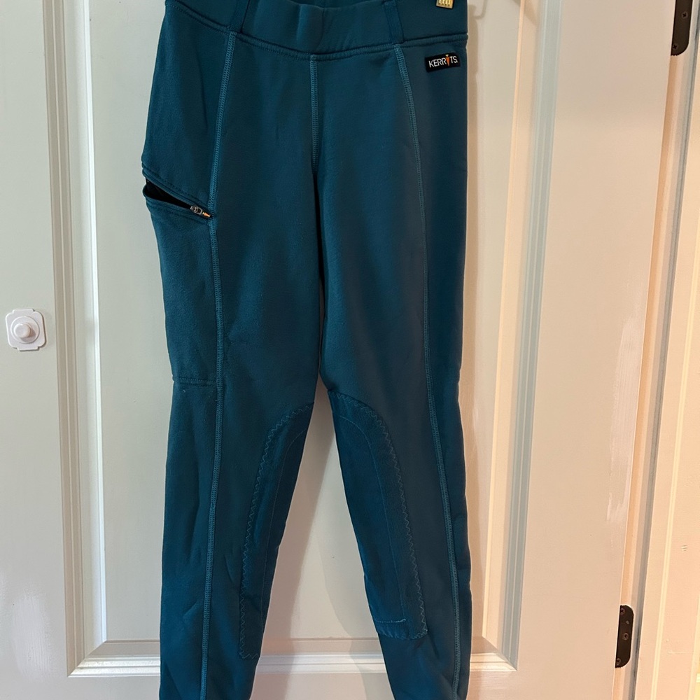 Kerrits Teal fleece lined Riding Pants